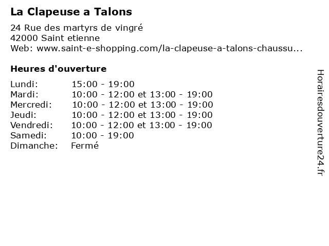 La clapeuse outlet à talons